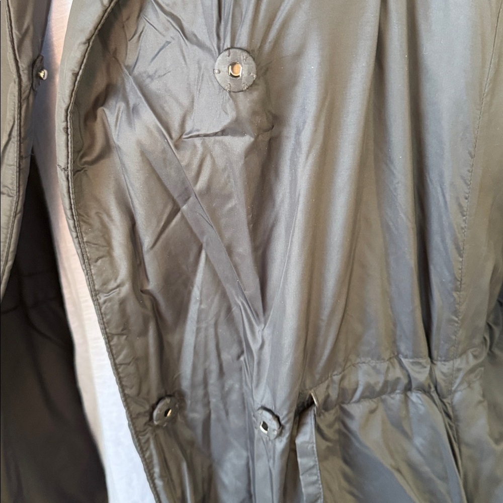 Eileen Fisher Hooded Black Winter Anorak, S/P, VGUC - Picture 9 of 12